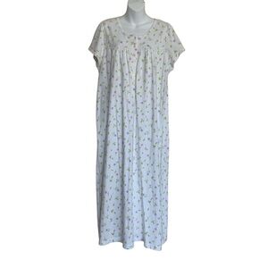Jennifer Moore Floral Cotton Sleep Dress Size Large